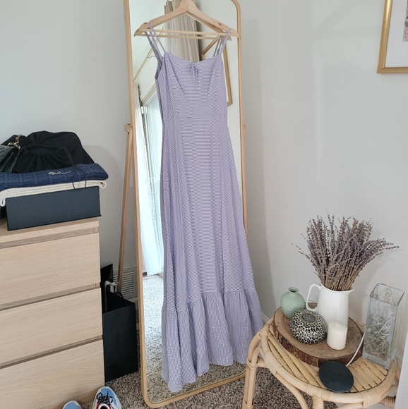 Reformation check maxi dress - Picture 4 of 10